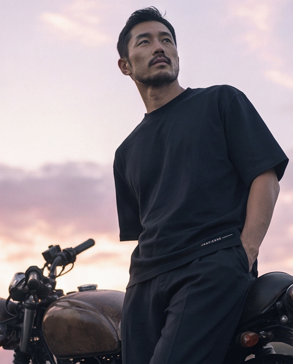 PRE-ORDER JANPIERRE ORIGIN BLACK — UNISEX OVERSIZED TEE