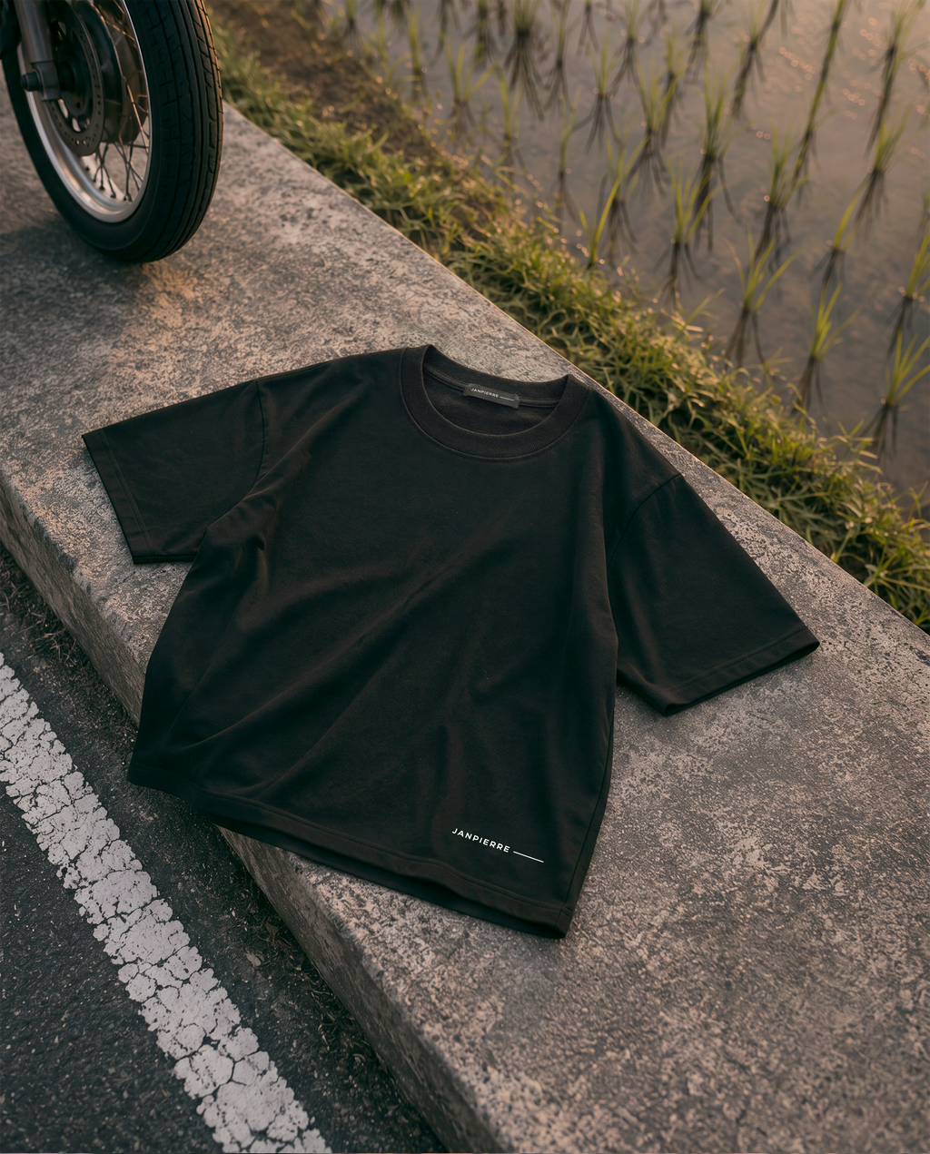 PRE-ORDER JANPIERRE ORIGIN BLACK — UNISEX OVERSIZED TEE