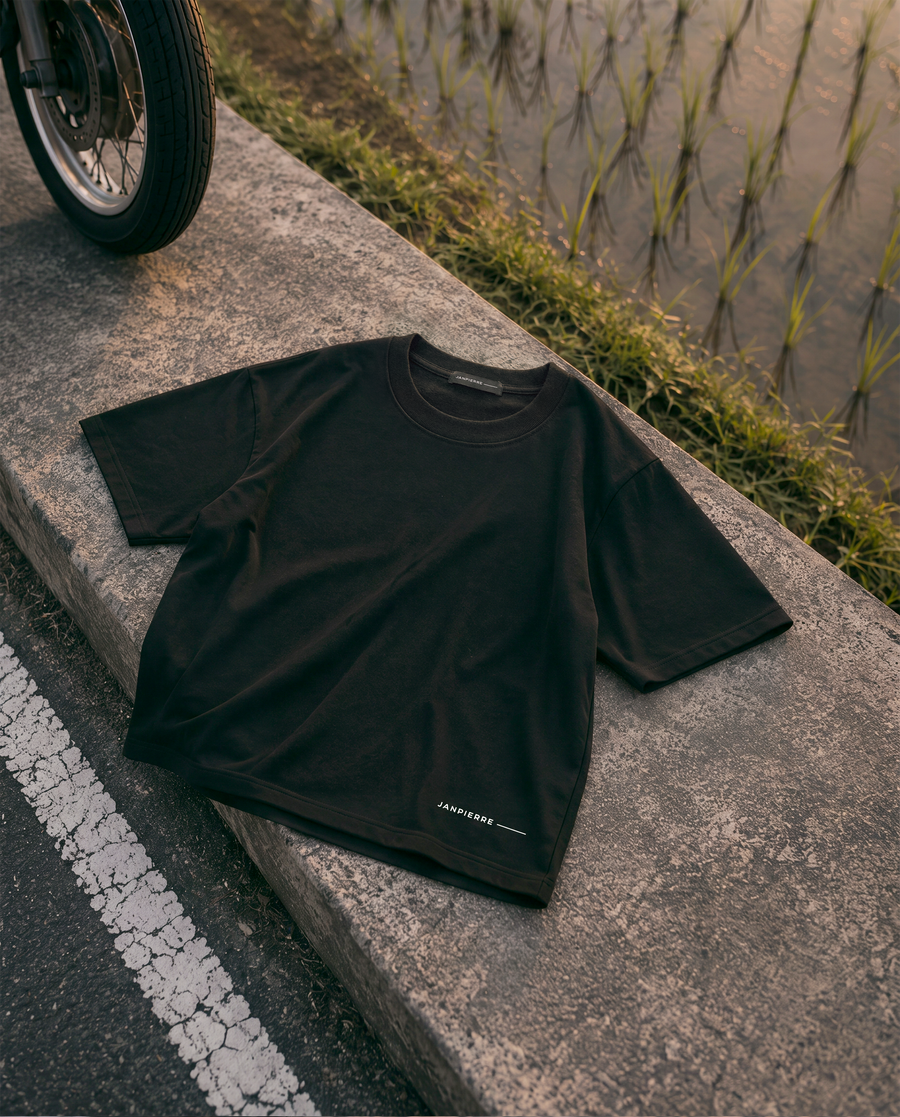 PRE-ORDER JANPIERRE ORIGIN BLACK — UNISEX OVERSIZED TEE
